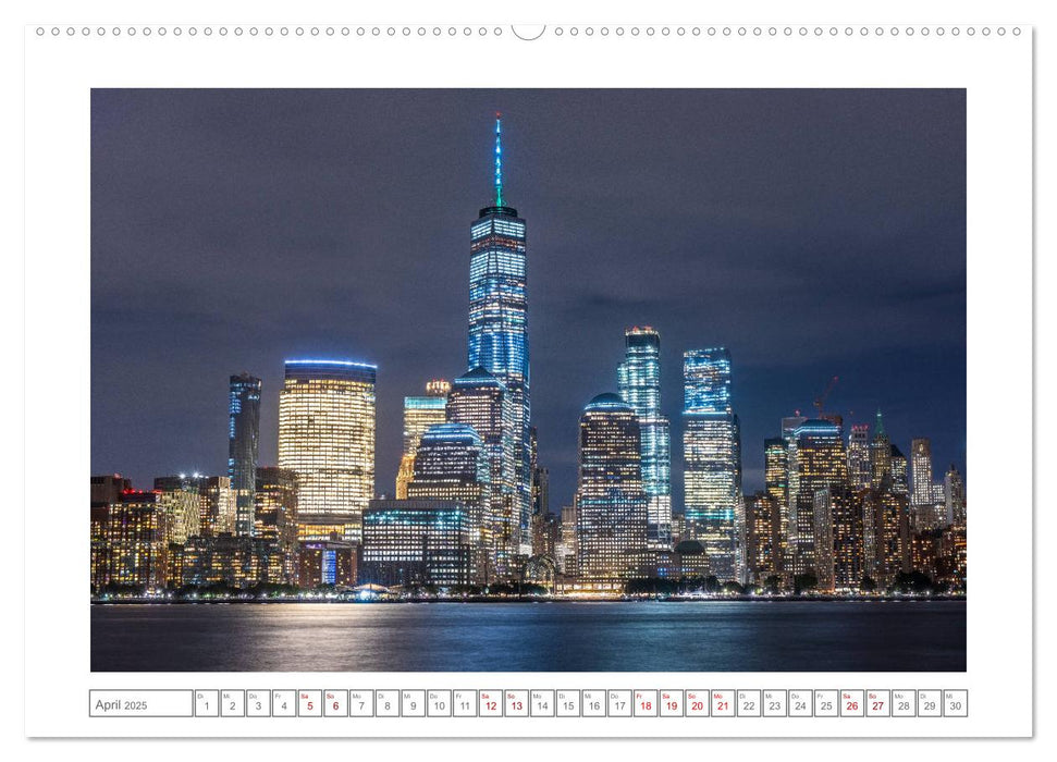 Skylines of New York (CALVENDO Premium Wandkalender 2025)