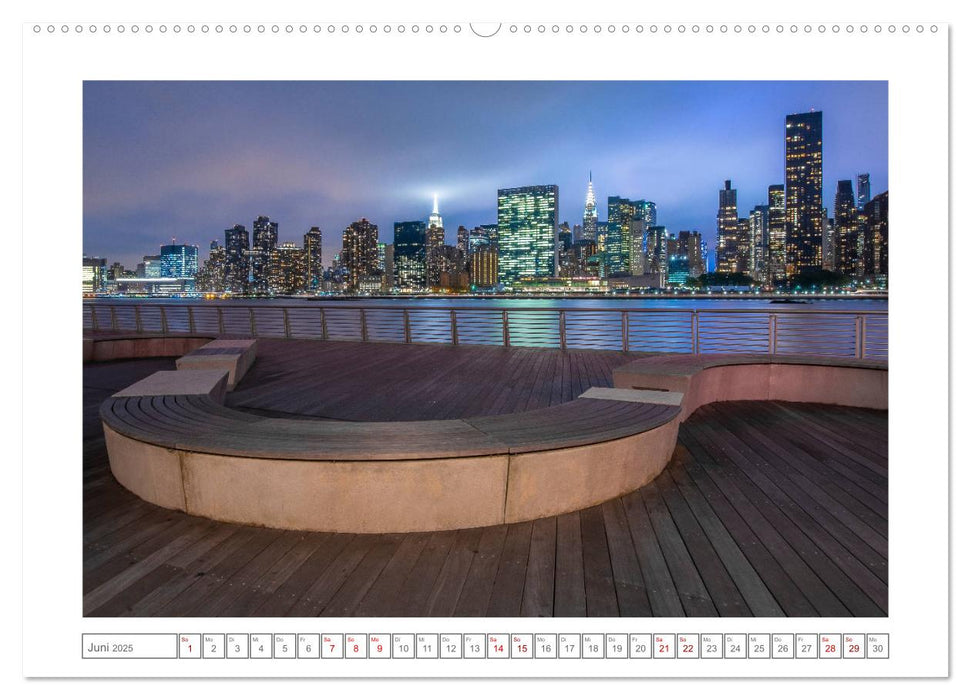 Skylines of New York (CALVENDO Premium Wandkalender 2025)