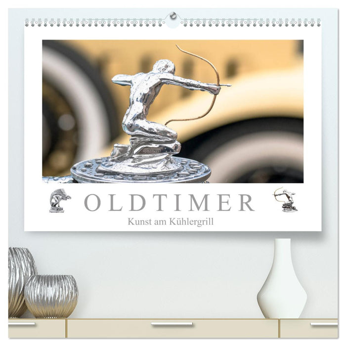 Oldtimer - Kunst am Kühlergrill (CALVENDO Premium Wandkalender 2025)