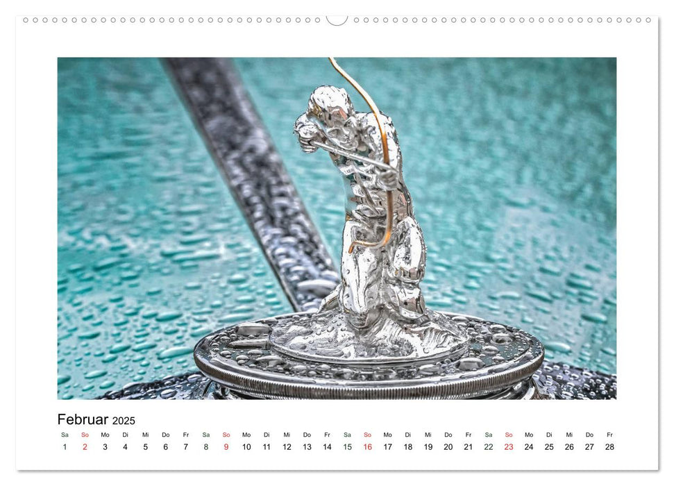 Oldtimer - Kunst am Kühlergrill (CALVENDO Premium Wandkalender 2025)