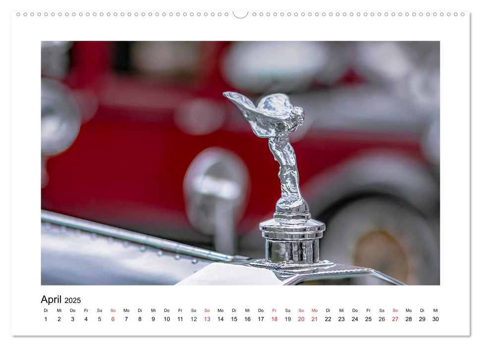 Oldtimer - Kunst am Kühlergrill (CALVENDO Premium Wandkalender 2025)