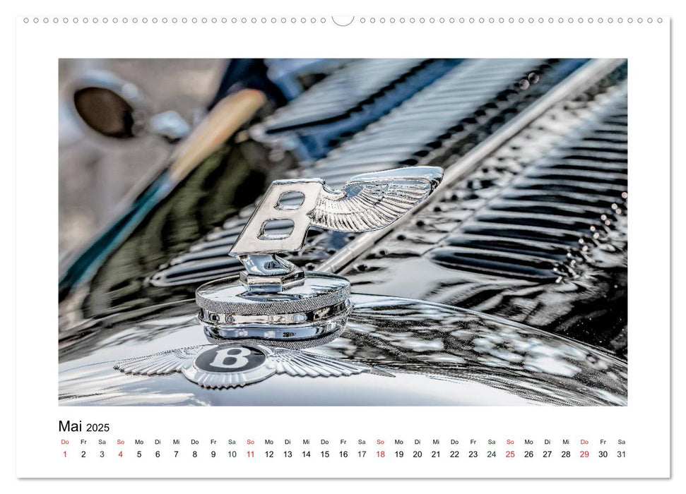 Oldtimer - Kunst am Kühlergrill (CALVENDO Premium Wandkalender 2025)