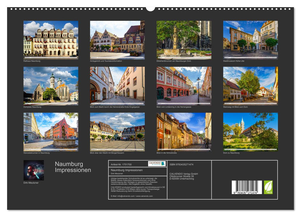 Naumburg Impressionen (CALVENDO Premium Wandkalender 2025)