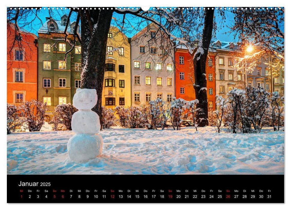 Innsbruck - Capital of the Alps (CALVENDO Premium Wandkalender 2025)