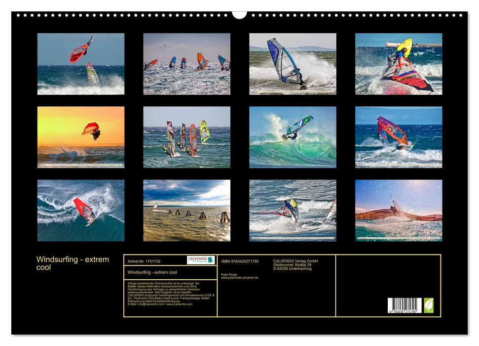 Windsurfing - extrem cool (CALVENDO Wandkalender 2025)