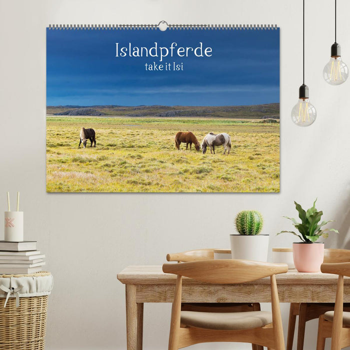 Islandpferde take it Isi (CALVENDO Wandkalender 2025)