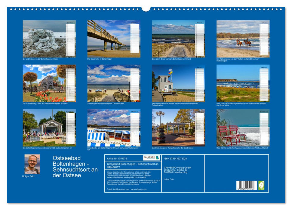 Ostseebad Boltenhagen - Sehnsuchtsort an der Ostsee (CALVENDO Wandkalender 2025)