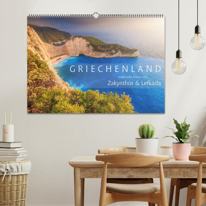 Griechenland - Malerische Küsten auf Zakynthos und Lefkada (CALVENDO Wandkalender 2025)