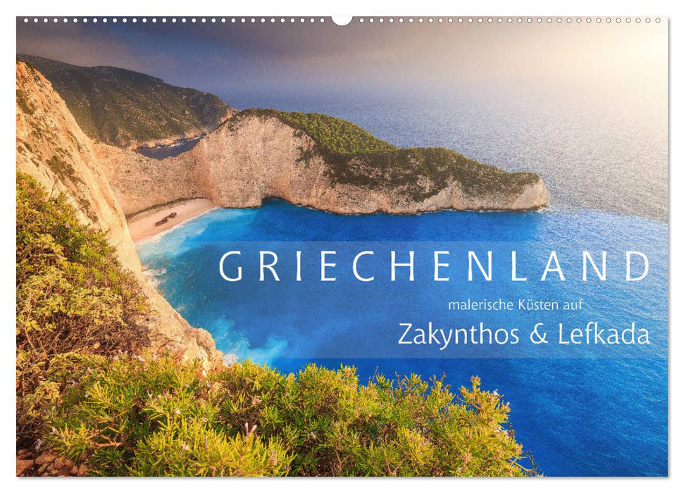 Griechenland - Malerische Küsten auf Zakynthos und Lefkada (CALVENDO Wandkalender 2025)