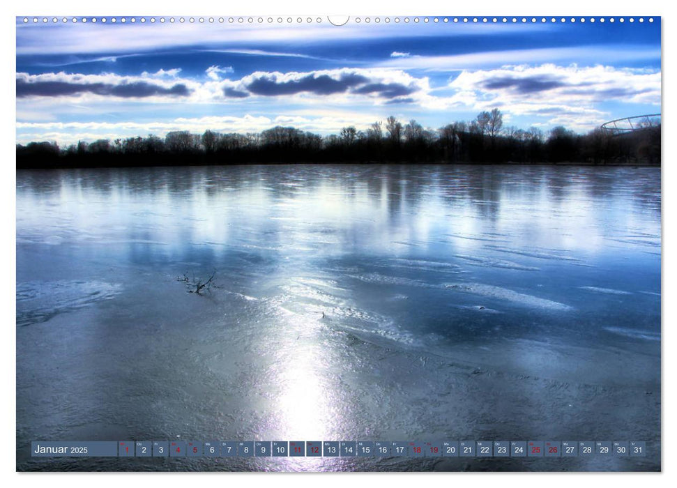 Idyllografische Wasser-Spiegel (CALVENDO Premium Wandkalender 2025)