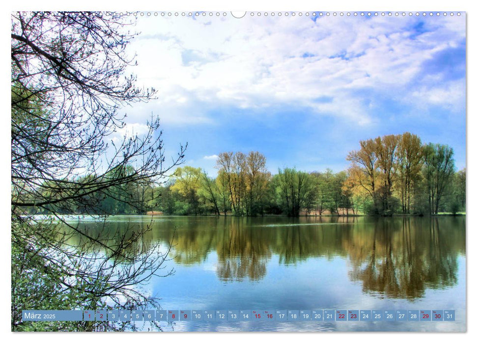 Idyllografische Wasser-Spiegel (CALVENDO Premium Wandkalender 2025)