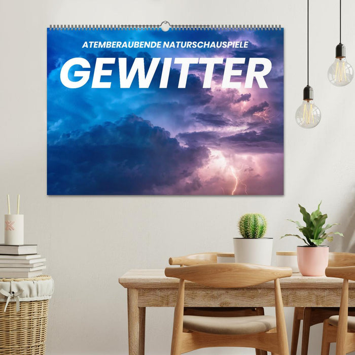 Gewitter - atemberaubende Naturschauspiele (CALVENDO Wandkalender 2025)