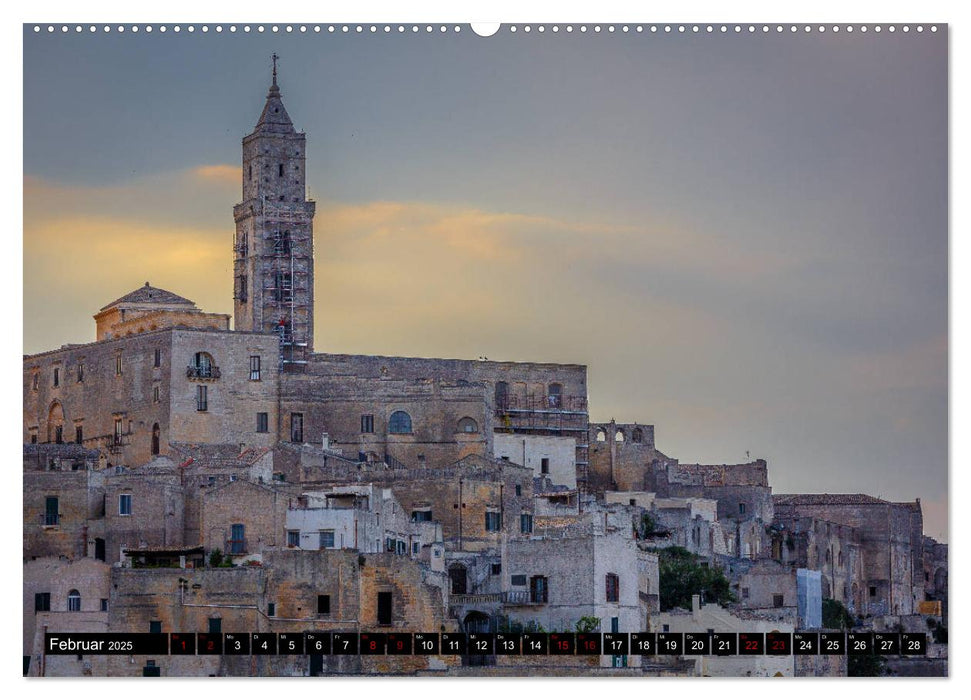 Matera - Königin der Höhlenstädte (CALVENDO Wandkalender 2025)