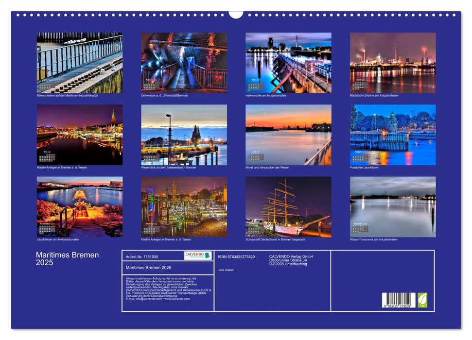 Maritimes Bremen 2025 (CALVENDO Wandkalender 2025)