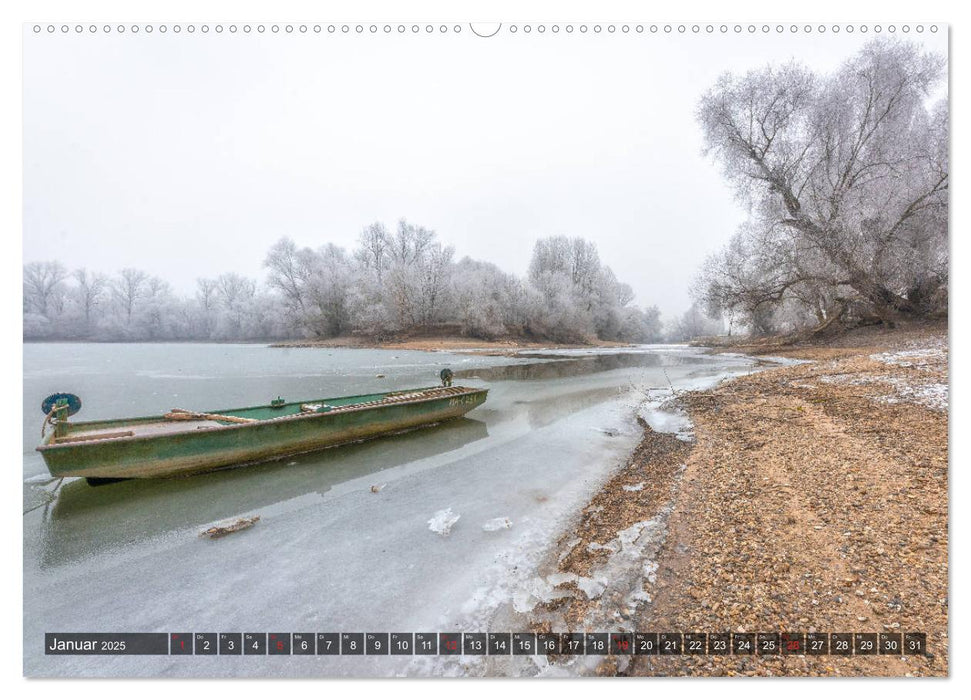 Ketsch am Rhein (CALVENDO Premium Wandkalender 2025)