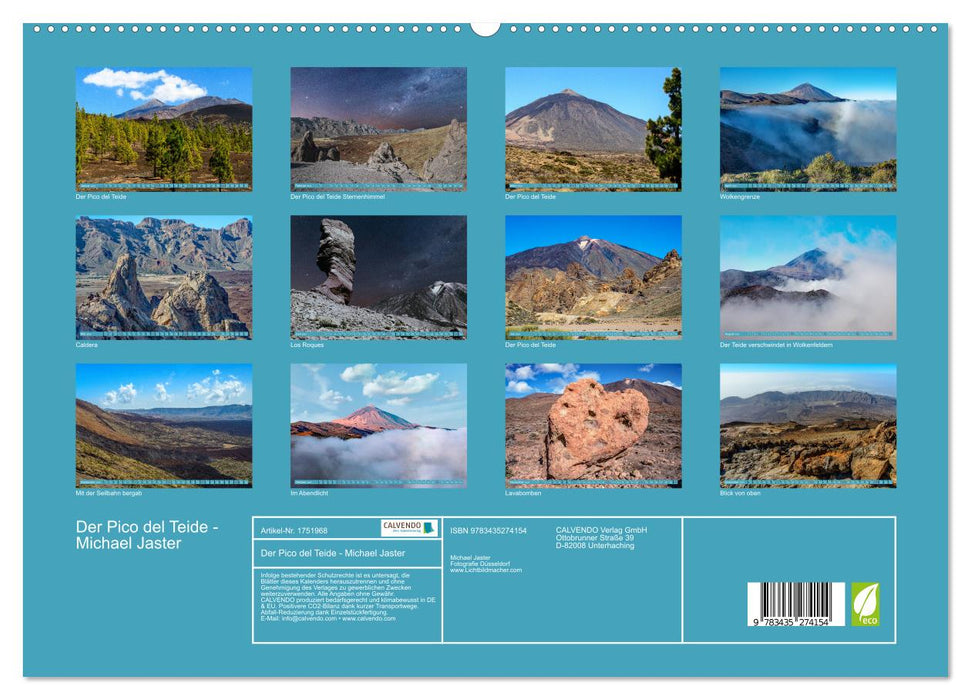 Der Pico del Teide - Michael Jaster (CALVENDO Premium Wandkalender 2025)