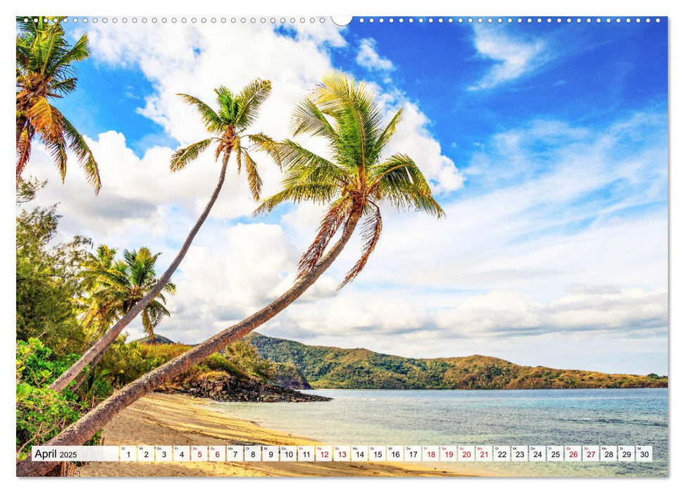 Summer Paradise Fiji (CALVENDO Premium Wandkalender 2025)