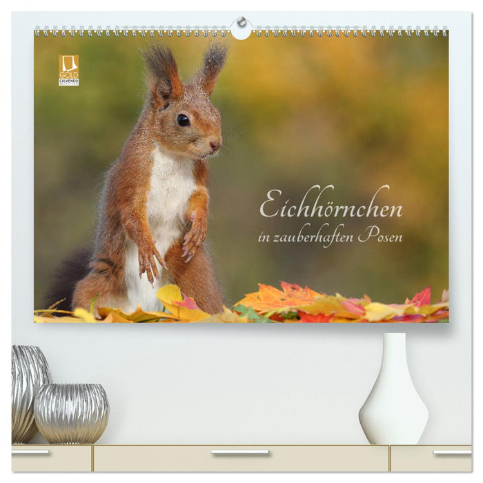 Eichhörnchen in zauberhaften Posen (CALVENDO Premium Wandkalender 2025)