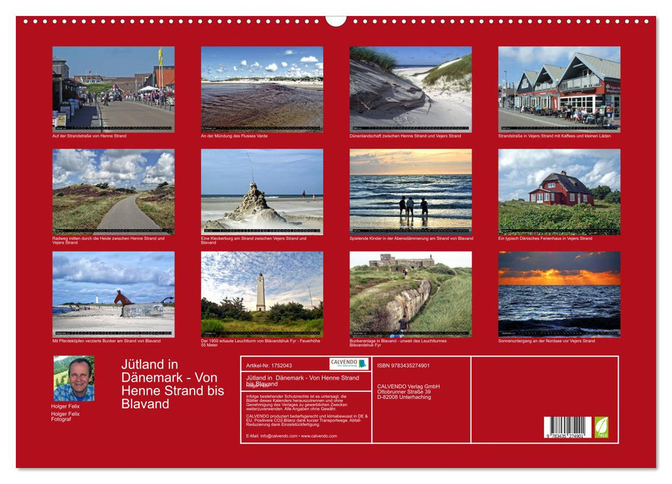 Jütland in Dänemark - Von Henne Strand bis Blavand (CALVENDO Wandkalender 2025)