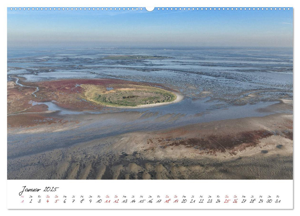 Naturpark Wattenmeer aus der Luft (CALVENDO Premium Wandkalender 2025)