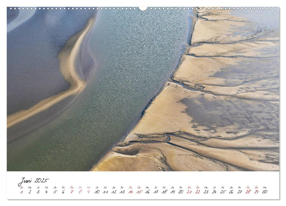 Naturpark Wattenmeer aus der Luft (CALVENDO Premium Wandkalender 2025)