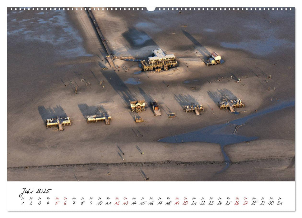 Naturpark Wattenmeer aus der Luft (CALVENDO Premium Wandkalender 2025)