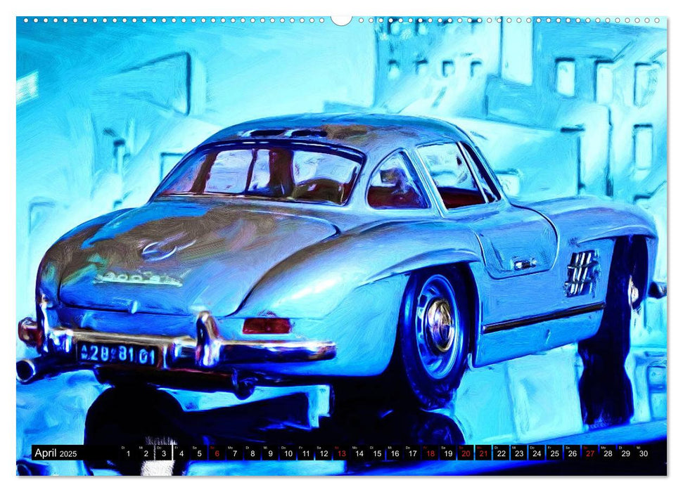 SPORTSCAR ARTWORKS Creative Works by Jean-Louis Glineur (CALVENDO Premium Wandkalender 2025)