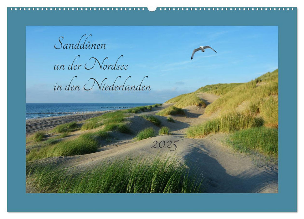 Sanddünen an der Nordsee in den Niederlanden (CALVENDO Wandkalender 2025)