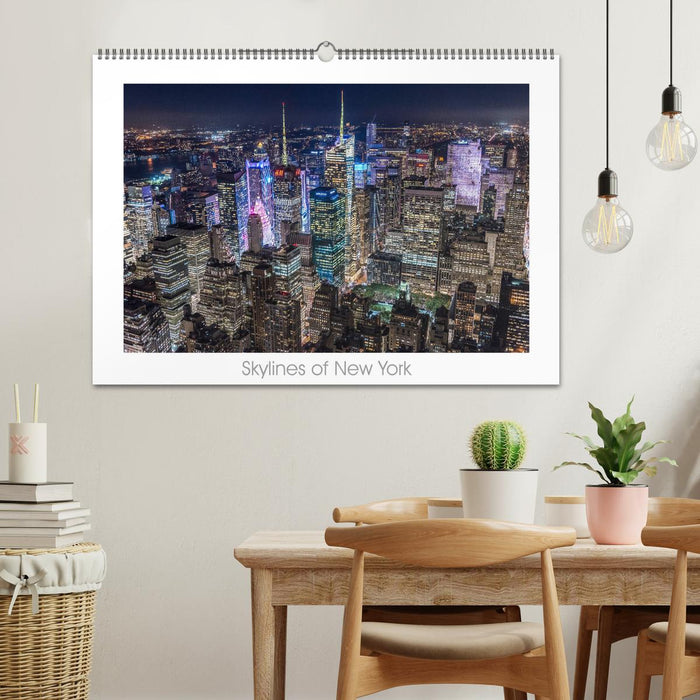 Skylines of New York (CALVENDO Wandkalender 2025)