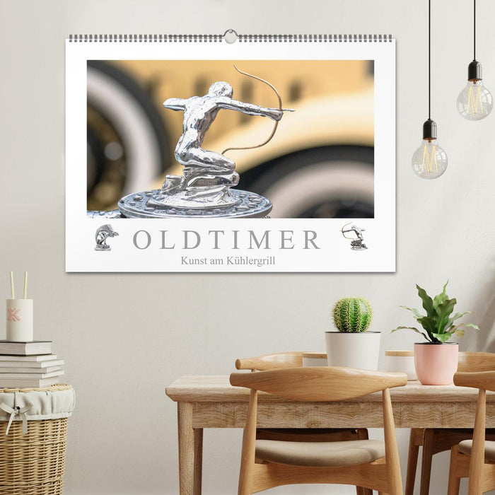 Oldtimer - Kunst am Kühlergrill (CALVENDO Wandkalender 2025)