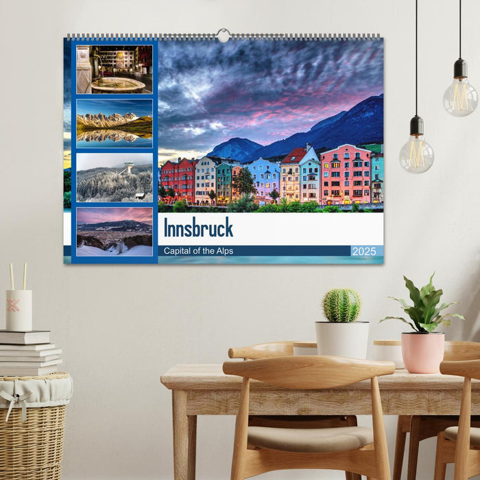 Innsbruck - Capital of the Alps (CALVENDO Wandkalender 2025)