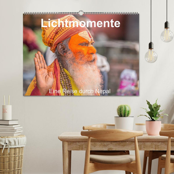 Lichtmomente - Eine Reise durch Nepal (CALVENDO Wandkalender 2025)