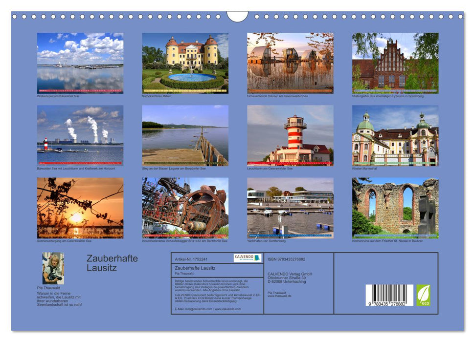 Zauberhafte Lausitz (CALVENDO Wandkalender 2025)