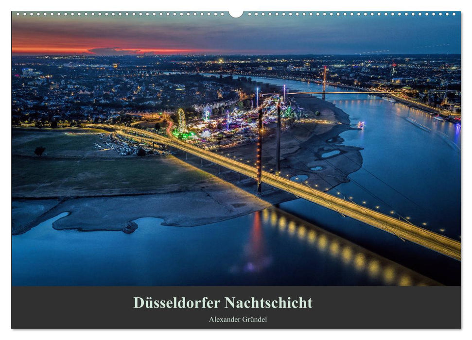 Düsseldorfer Nachtschicht (CALVENDO Wandkalender 2025)