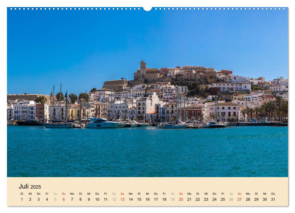 Ibiza Dalt Vila, Sa Penya und La Marina (CALVENDO Premium Wandkalender 2025)