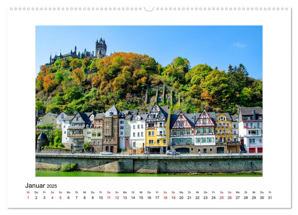 Cochem - an der Mosel (CALVENDO Premium Wandkalender 2025)