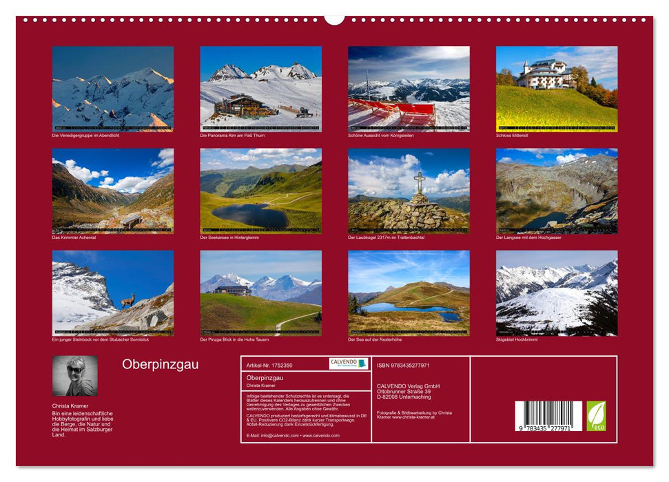 Oberpinzgau (CALVENDO Premium Wandkalender 2025)