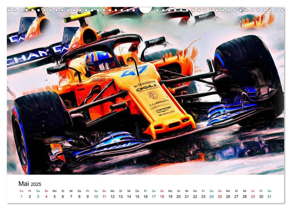 Königsklasse FORMEL 1 (CALVENDO Wandkalender 2025)