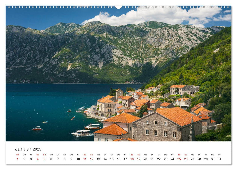 Montenegro - Im Land der schwarzen Berge (CALVENDO Premium Wandkalender 2025)