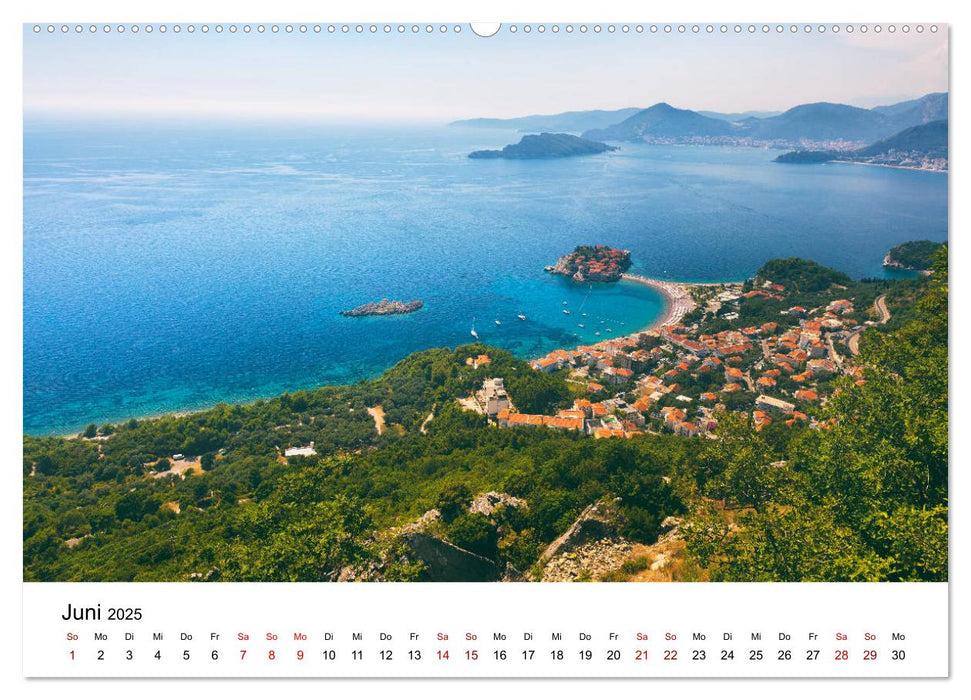 Montenegro - Im Land der schwarzen Berge (CALVENDO Premium Wandkalender 2025)