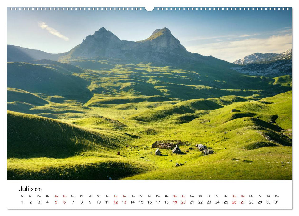 Montenegro - Im Land der schwarzen Berge (CALVENDO Premium Wandkalender 2025)