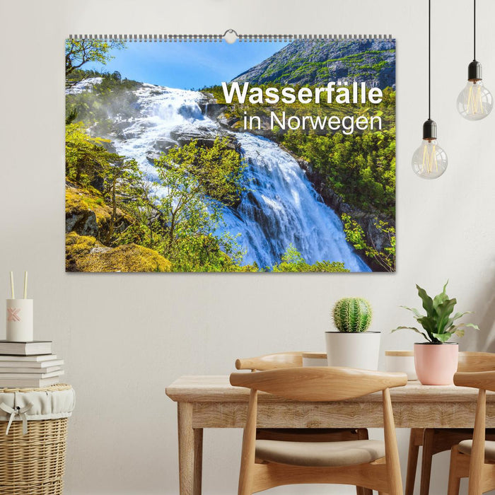 Wasserfälle in Norwegen (CALVENDO Wandkalender 2025)