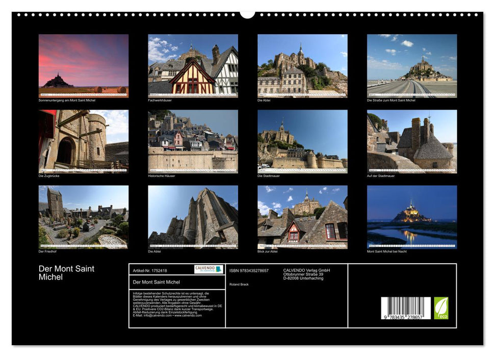 Der Mont Saint Michel (CALVENDO Premium Wandkalender 2025)