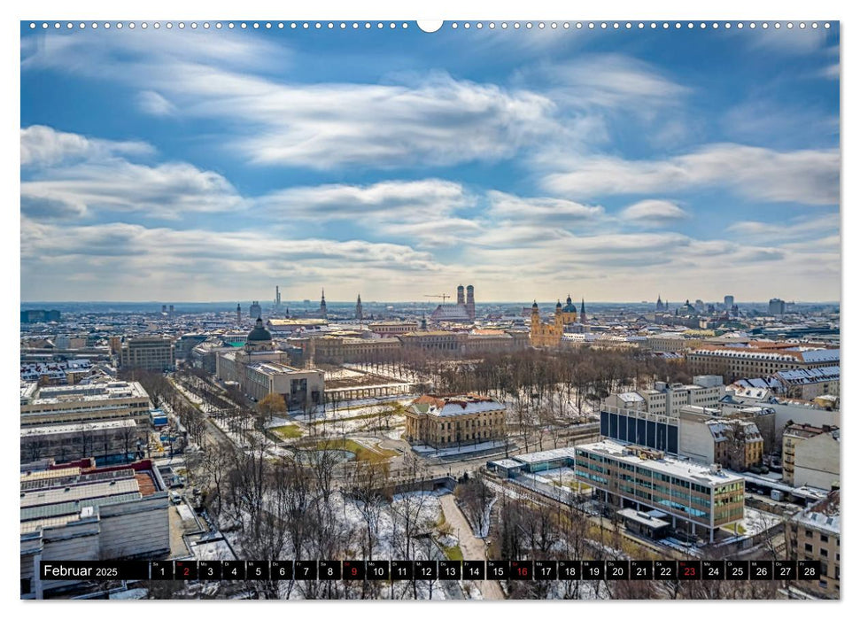 Mein München aus der Luft (CALVENDO Premium Wandkalender 2025)