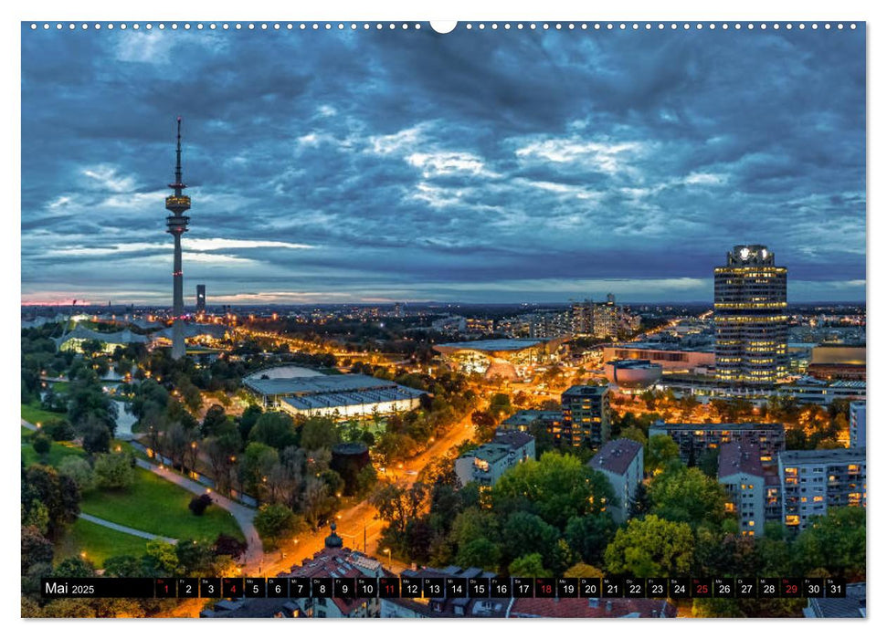 Mein München aus der Luft (CALVENDO Premium Wandkalender 2025)