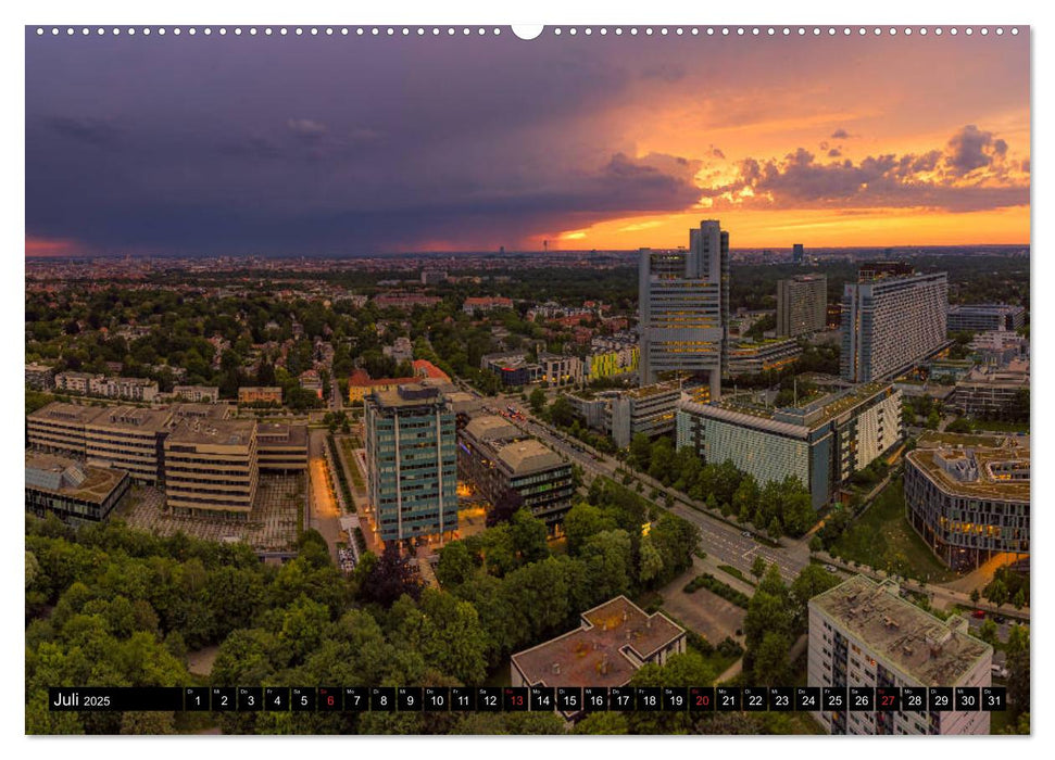 Mein München aus der Luft (CALVENDO Premium Wandkalender 2025)