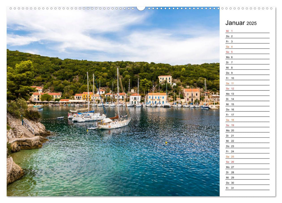 Griechische Inseln im Ionischen Meer (CALVENDO Premium Wandkalender 2025)