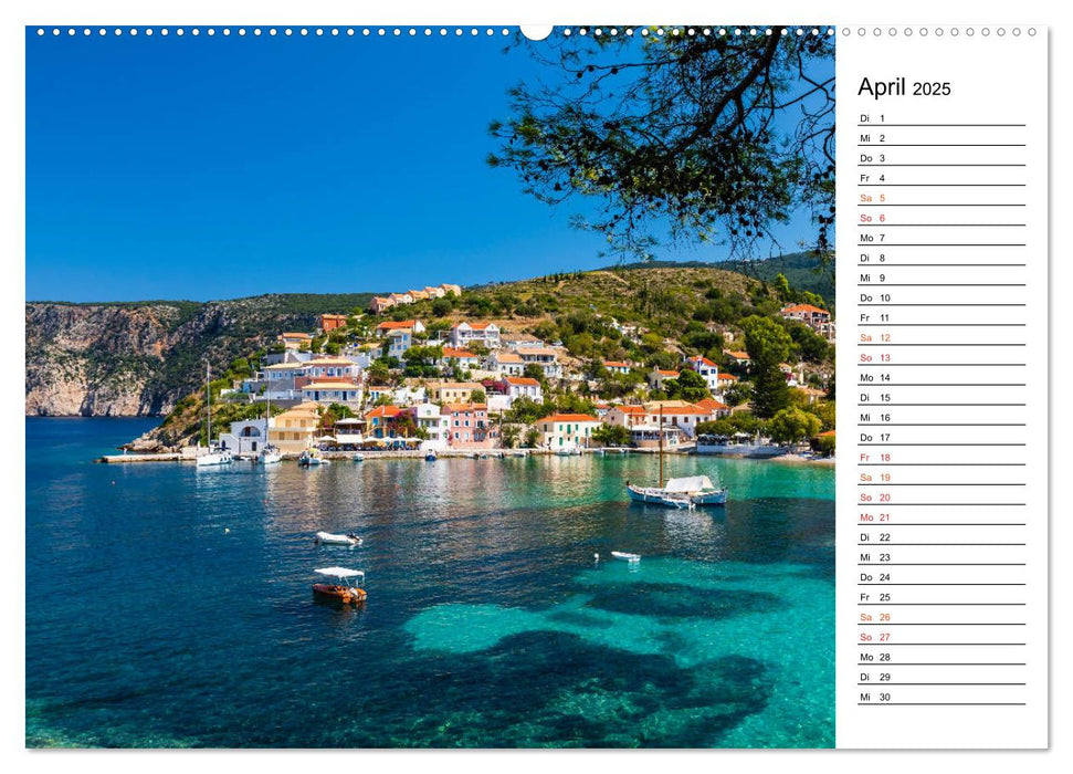 Griechische Inseln im Ionischen Meer (CALVENDO Premium Wandkalender 2025)