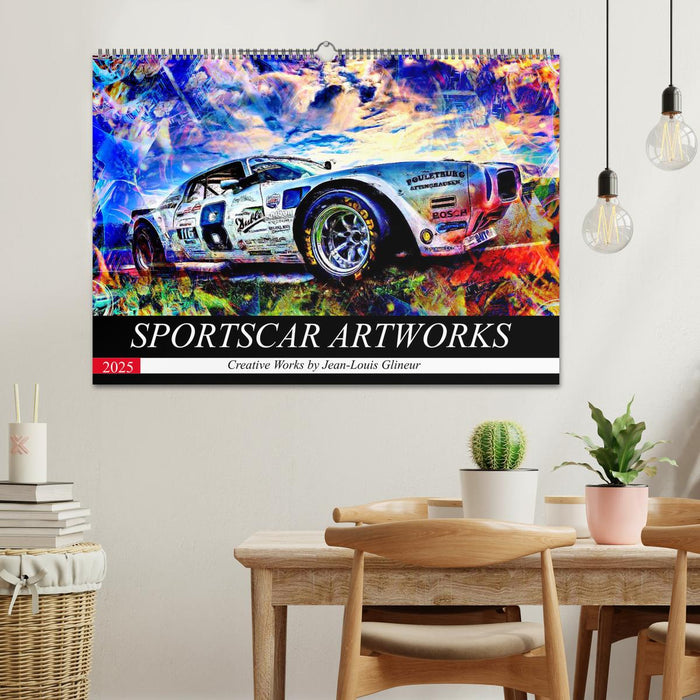 SPORTSCAR ARTWORKS Creative Works by Jean-Louis Glineur (CALVENDO Wandkalender 2025)