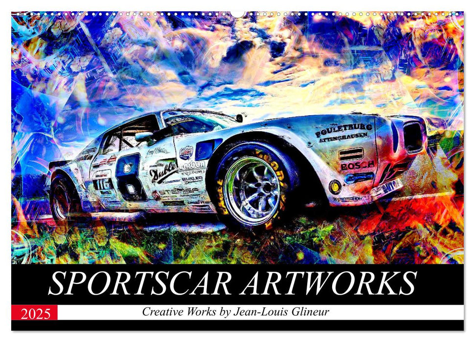 SPORTSCAR ARTWORKS Creative Works by Jean-Louis Glineur (CALVENDO Wandkalender 2025)